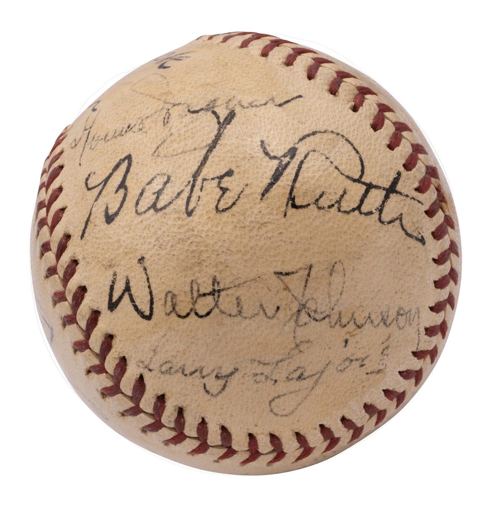 Record sale of Hall of Fame signed baseball