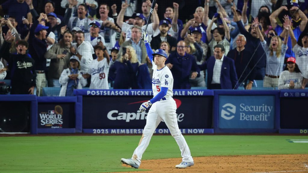 Freddie Freeman World Series Game 1 Walk-Off Grand Slam Baseball 